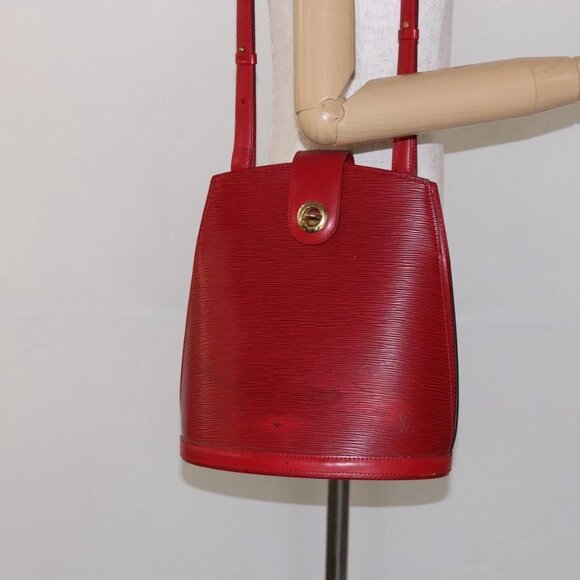 LOUIS VUITTON Epi Cluny Shoulder Bag Red M52257 LV Auth gh714 - Picture 1 of 16